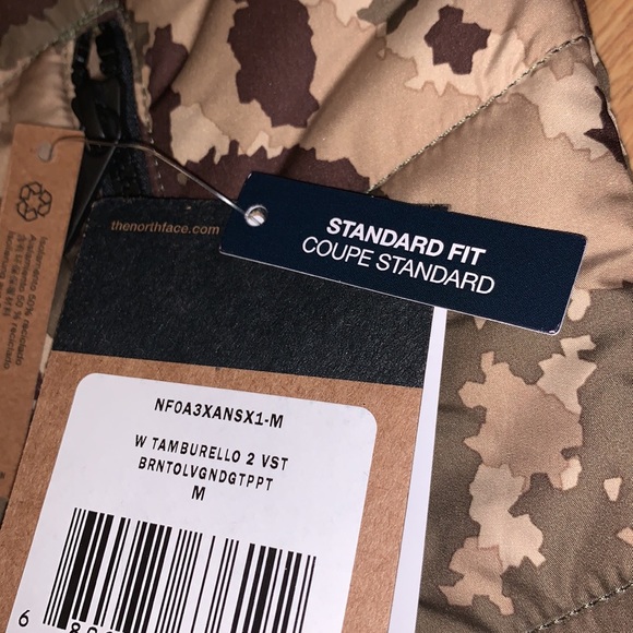 NWT The North Face Tamburello 2 Vest, Camo, Medium - Picture 12 of 12